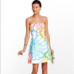 Lilly Pulitzer Neon & White Seashell Sz 0 Dress